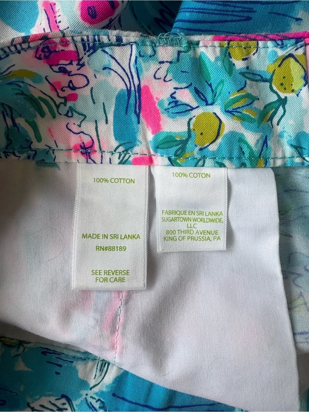 Lilly Pulitzer Callahan Shorts Postcards From Positano Size 0 Excellent Cond